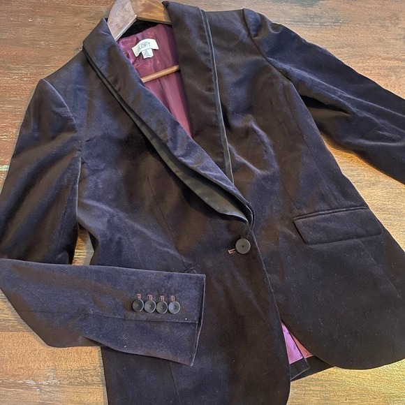 ANN TAYLOR LOFT Women's Velvet Blazer Size 4 - Picture 2 of 11